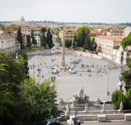 pincio piazza popolo näköalatasanne
