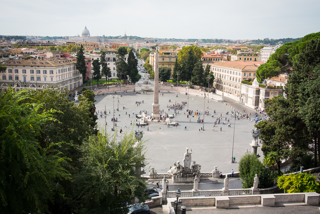 pincio piazza popolo näköalatasanne