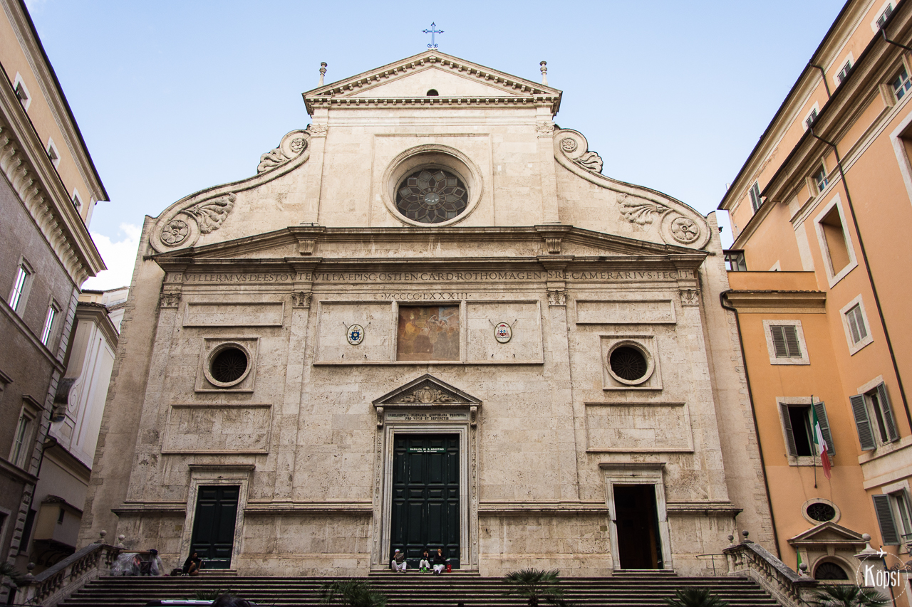 sant agostino julkisivu