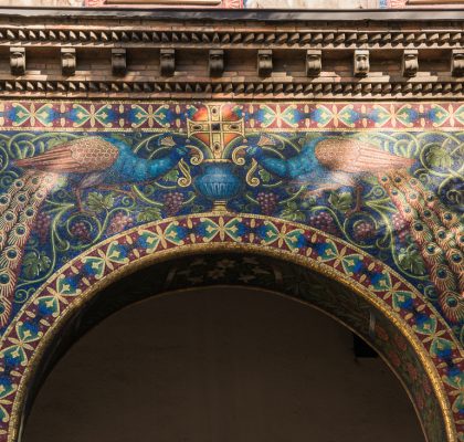 mosaiikit santa maria addolorata kirkko roomassa