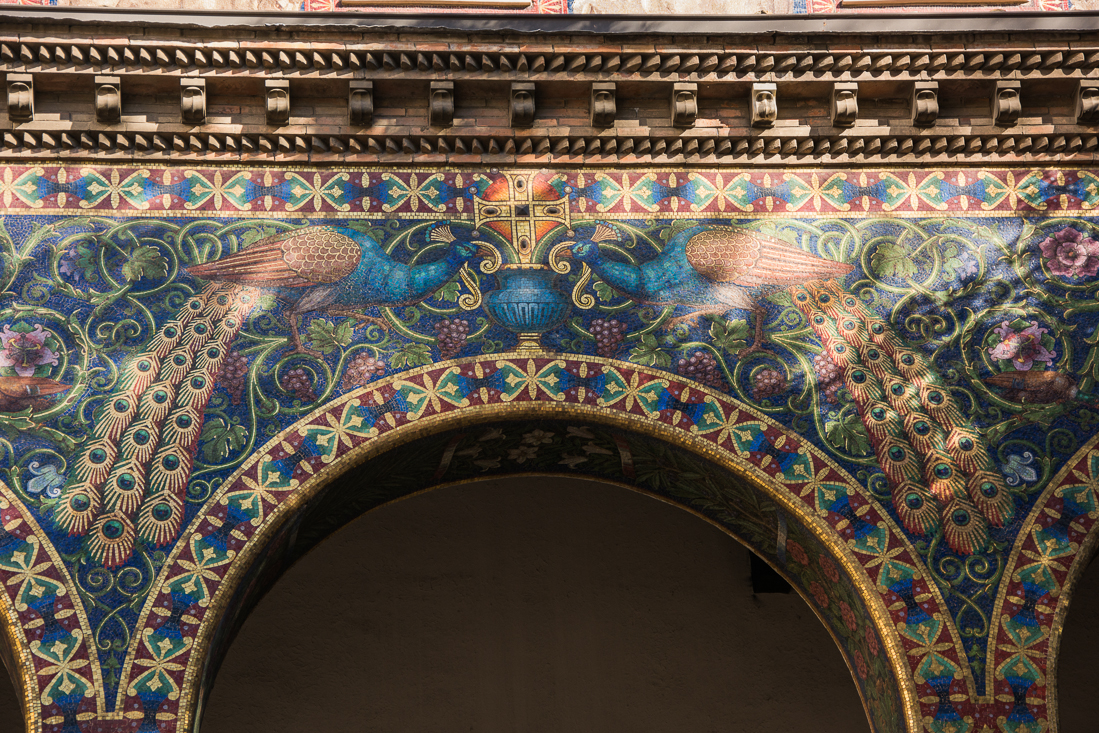 mosaiikit santa maria addolorata kirkko roomassa