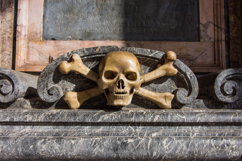 paakallo santa cecilia kirkossa trasteveressa