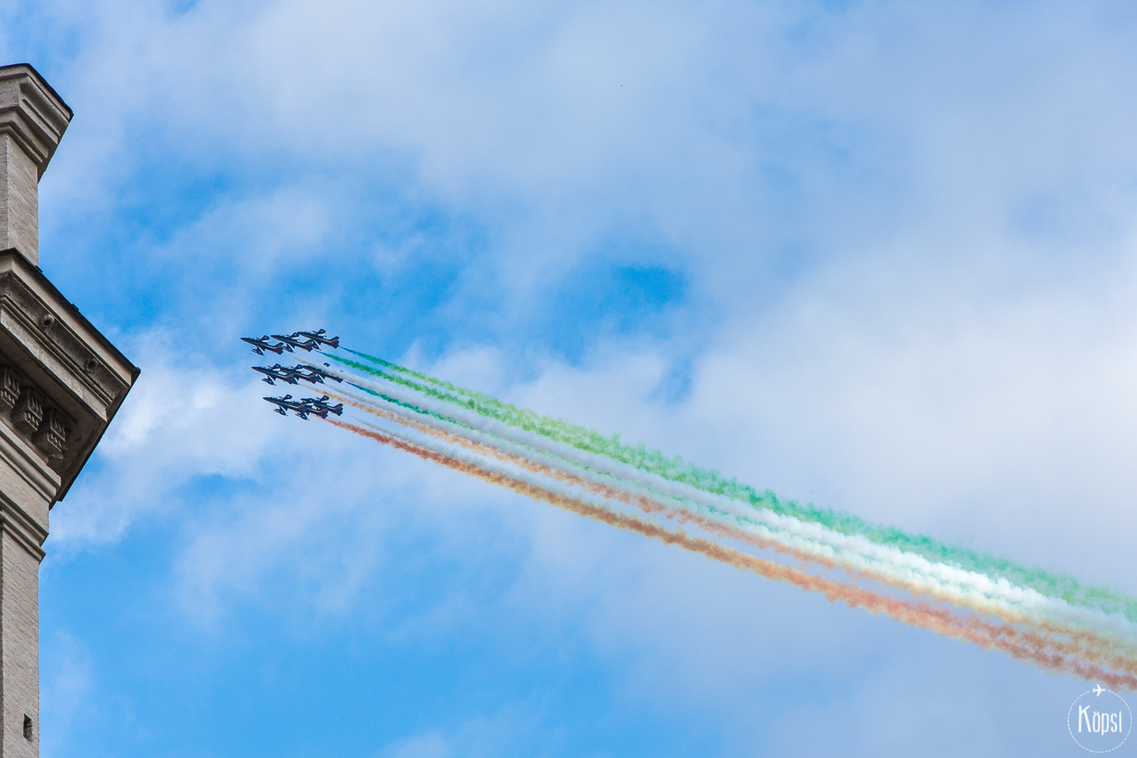 havittajien ylilento roomassa tricolore