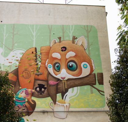 Pigneto muraali street art rooma punapanda