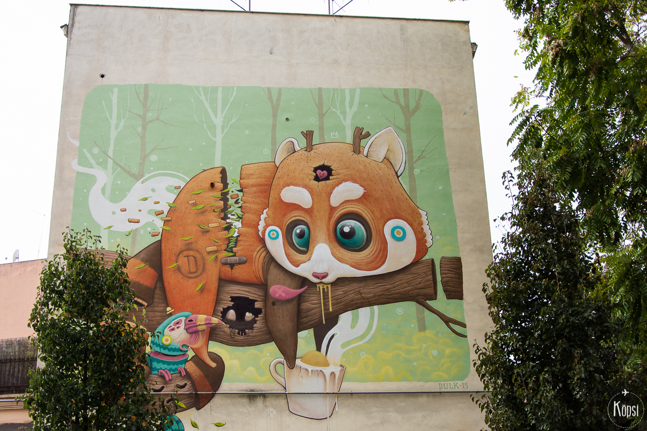 Pigneto muraali street art rooma punapanda