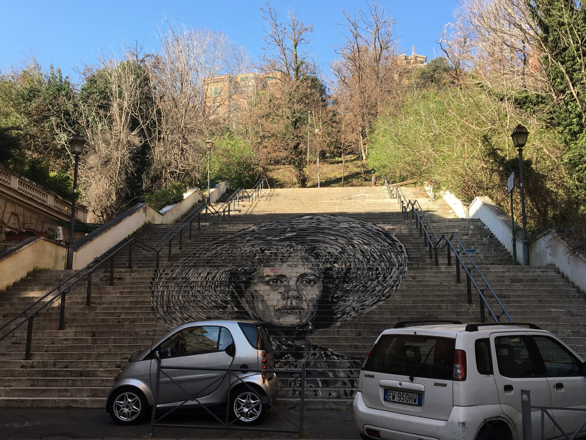 popstairs sstreet art roma via ugo bassi